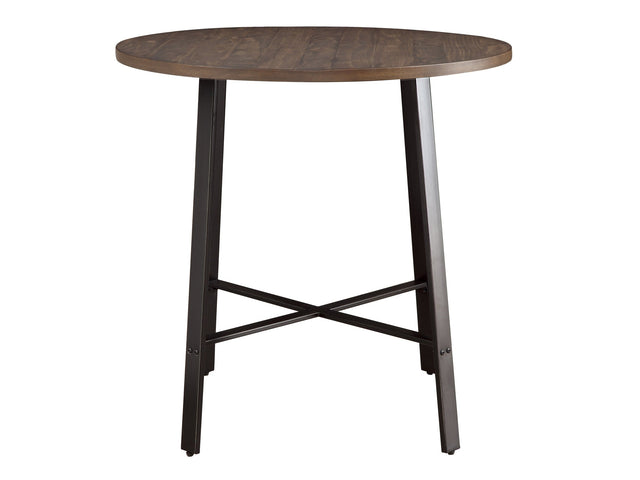 Chevre Brown/Gray Round Counter Height Table - Ornate Home