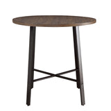 Chevre Brown/Gray Round Counter Height Table - Ornate Home