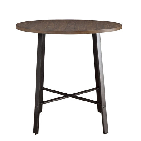 Chevre Brown/Gray Round Counter Height Table - Ornate Home