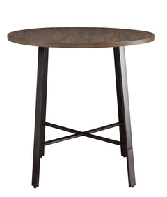 Chevre Burnished Brown / Gray 5-piece Dinig Table Set - Ornate Home