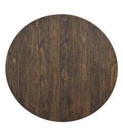 Chevre Burnished Brown / Gray 5-piece Dinig Table Set - Ornate Home