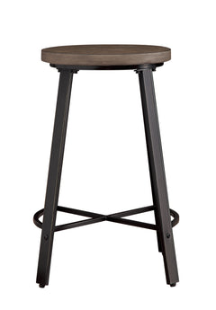 Chevre Burnished Brown / Gray 5-piece Dinig Table Set - Ornate Home