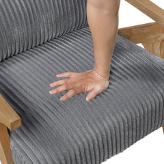 Chevron Gray Accent Chair - Ornate Home