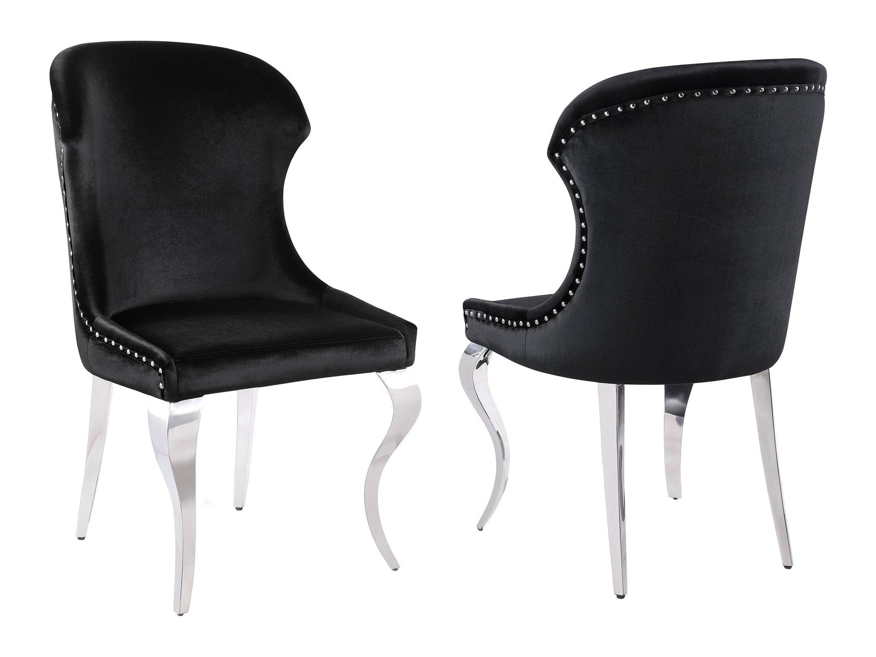 Cheyanne Black Side Chair (Set of 2) - Ornate Home