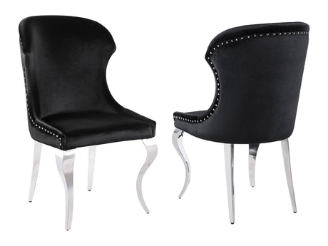 Cheyanne Black Side Chair (Set of 2) - Ornate Home