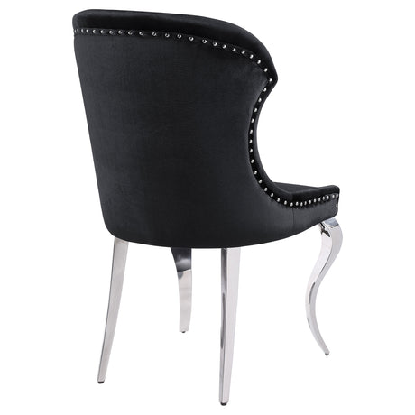 Cheyanne Black Side Chair (Set of 2) - Ornate Home