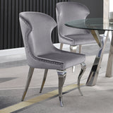 Cheyanne Grey Side Chair (Set of 2) - Ornate Home