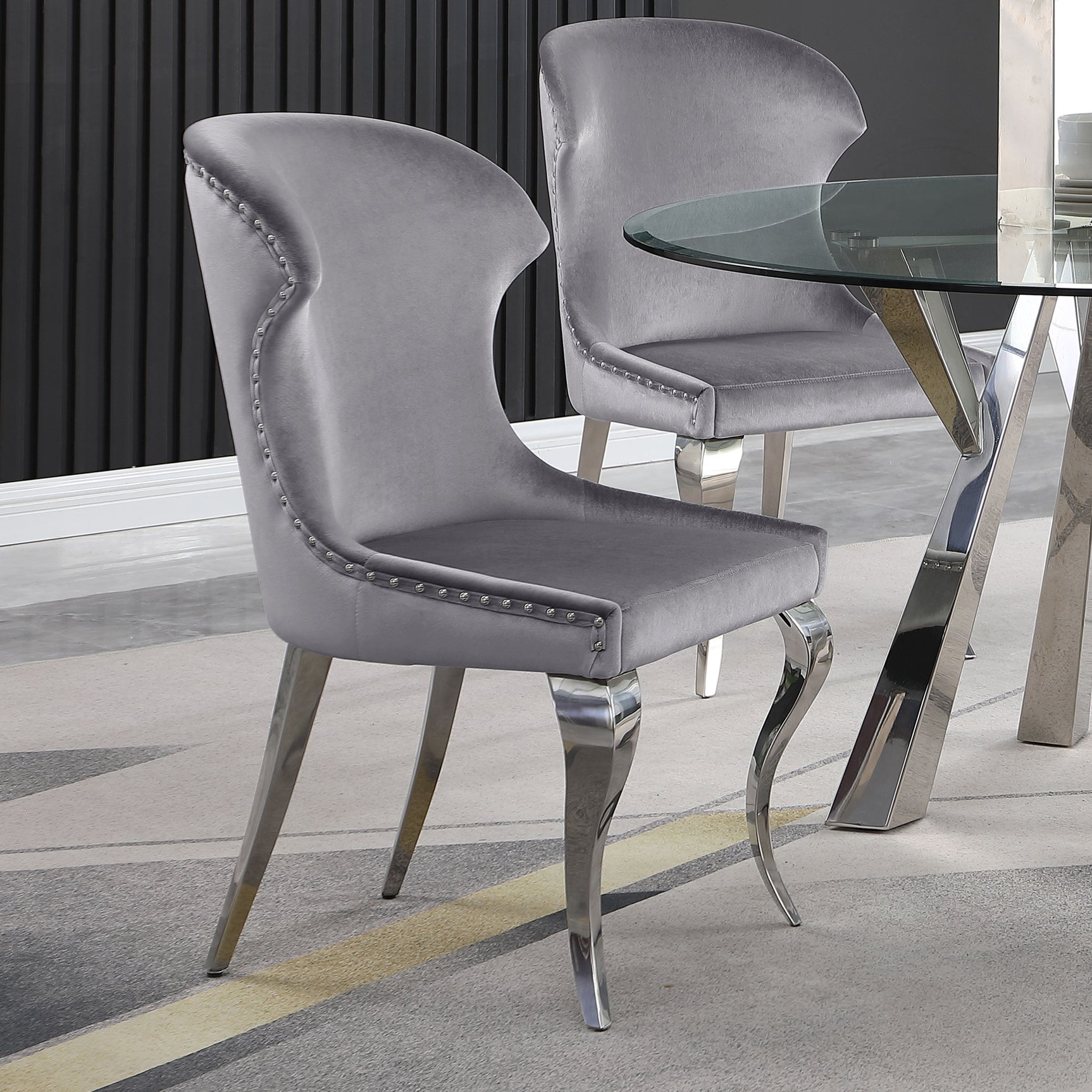 Cheyanne Grey Side Chair (Set of 2) - Ornate Home