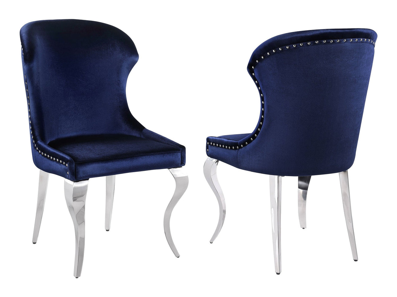 Cheyanne Ink Blue Side Chair (Set of 2) - Ornate Home