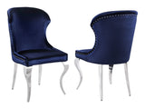 Cheyanne Ink Blue Side Chair (Set of 2) - Ornate Home