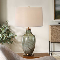 Chianti Olive Glass Table Lamp - Ornate Home