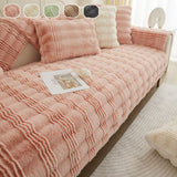 Chic Thickened Faux Rabbit Plush Couch Covers for Sofas 1/2/3/4 Seater, Ultra-soft Non Slip Sofa Cover - Ornate Home