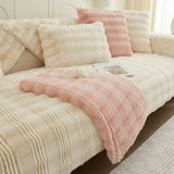 Chic Thickened Faux Rabbit Plush Couch Covers for Sofas 1/2/3/4 Seater, Ultra-soft Non Slip Sofa Cover - Ornate Home