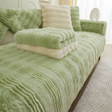 Chic Thickened Faux Rabbit Plush Couch Covers for Sofas 1/2/3/4 Seater, Ultra-soft Non Slip Sofa Cover - Ornate Home