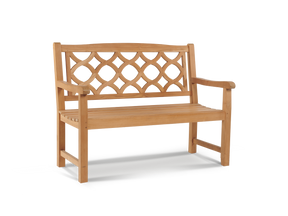 Chichester 2-Person Teak Outdoor Bench - Ornate Home