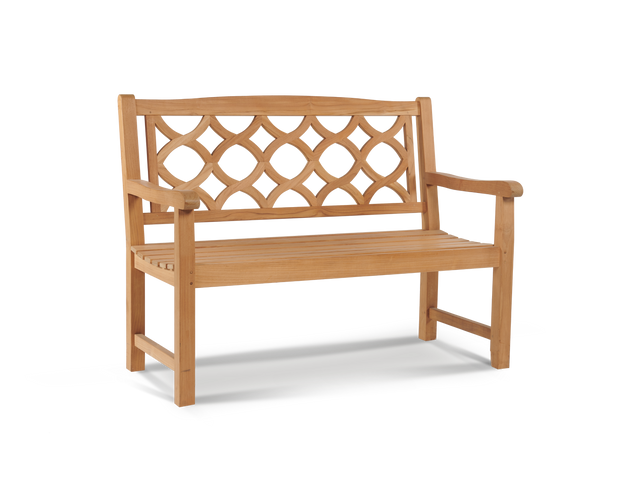 Chichester 2-Person Teak Outdoor Bench - Ornate Home