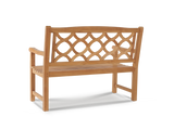 Chichester 2-Person Teak Outdoor Bench - Ornate Home