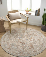 Chikao Cream Area Rug - Ornate Home
