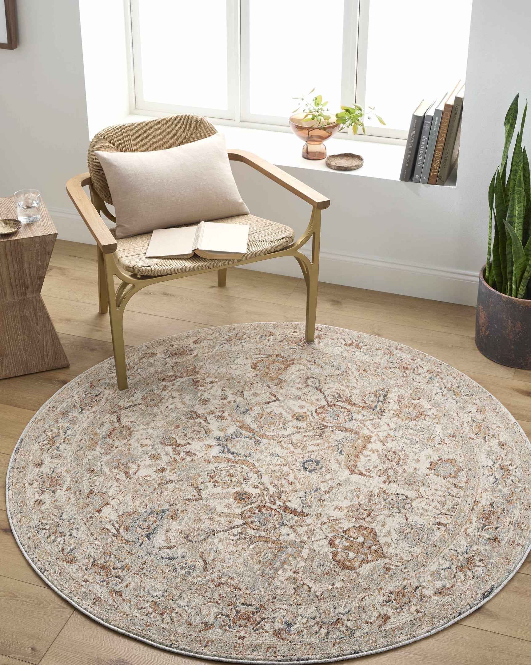 Chikao Cream Area Rug - Ornate Home