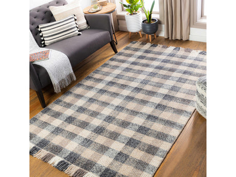Chilliwack Gray Plaid Wool Rug - Ornate Home