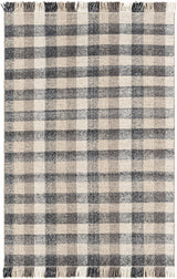 Chilliwack Gray Plaid Wool Rug - Ornate Home
