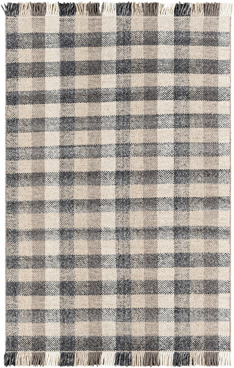 Chilliwack Gray Plaid Wool Rug - Ornate Home