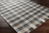 Chilliwack Gray Plaid Wool Rug - Ornate Home