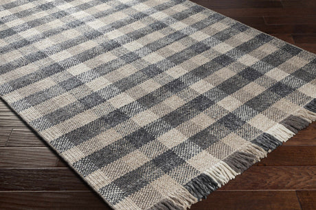 Chilliwack Gray Plaid Wool Rug - Ornate Home