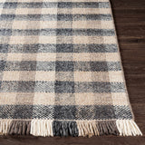 Chilliwack Gray Plaid Wool Rug - Ornate Home