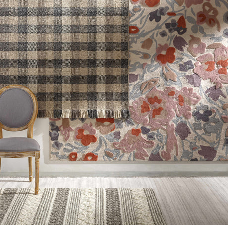 Chilliwack Gray Plaid Wool Rug - Ornate Home