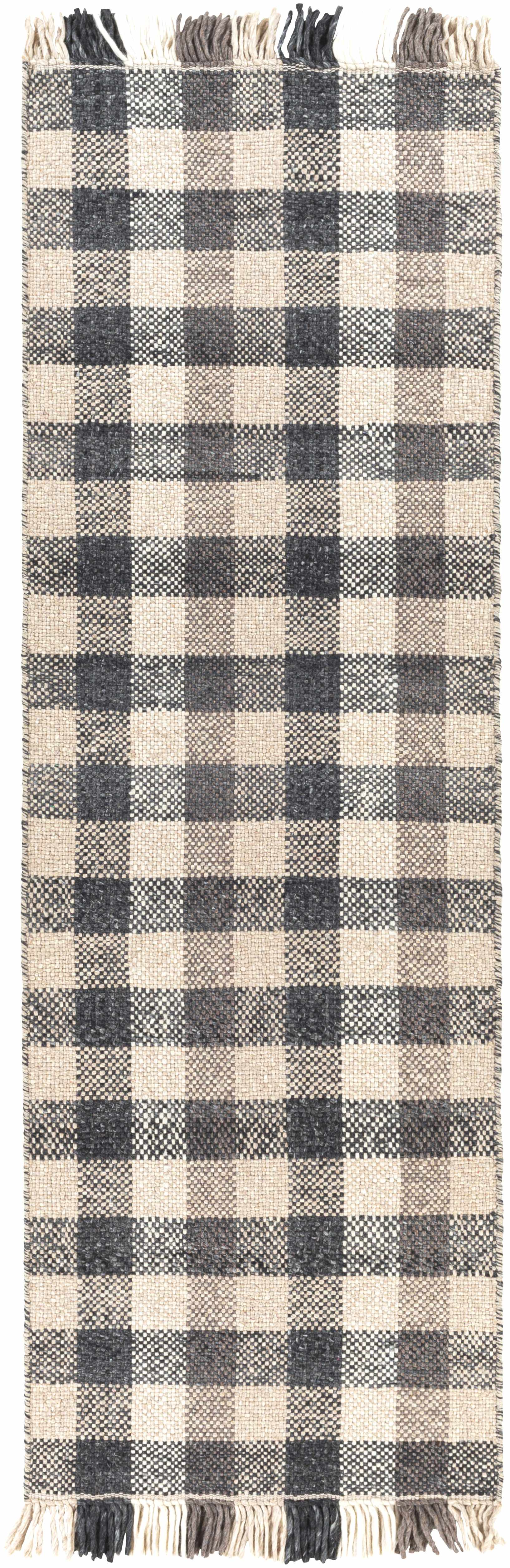 Chilliwack Gray Plaid Wool Rug - Ornate Home