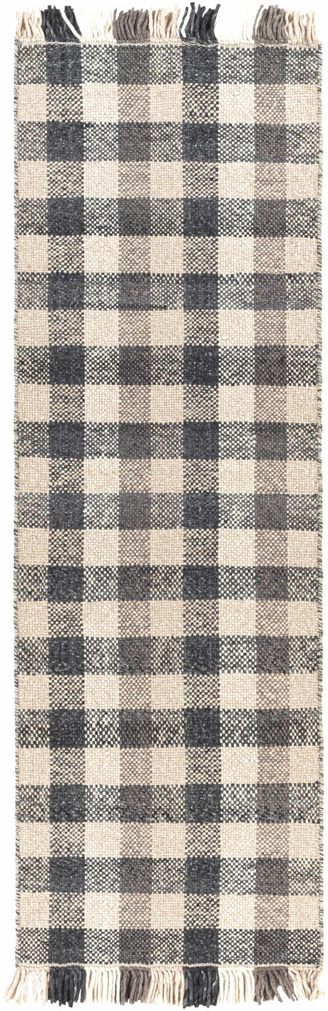 Chilliwack Gray Plaid Wool Rug - Ornate Home