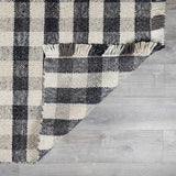 Chilliwack Gray Plaid Wool Rug - Ornate Home