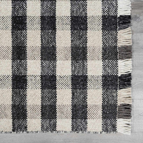 Chilliwack Gray Plaid Wool Rug - Ornate Home