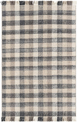 Chilliwack Gray Plaid Wool Rug - Ornate Home