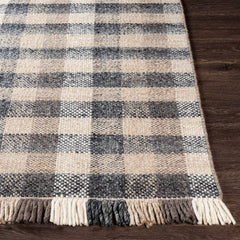 Chilliwack Gray Plaid Wool Rug - Ornate Home
