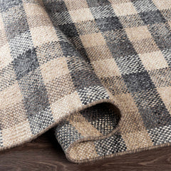 Chilliwack Gray Plaid Wool Rug - Ornate Home