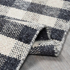 Chilliwack Gray Plaid Wool Rug - Ornate Home