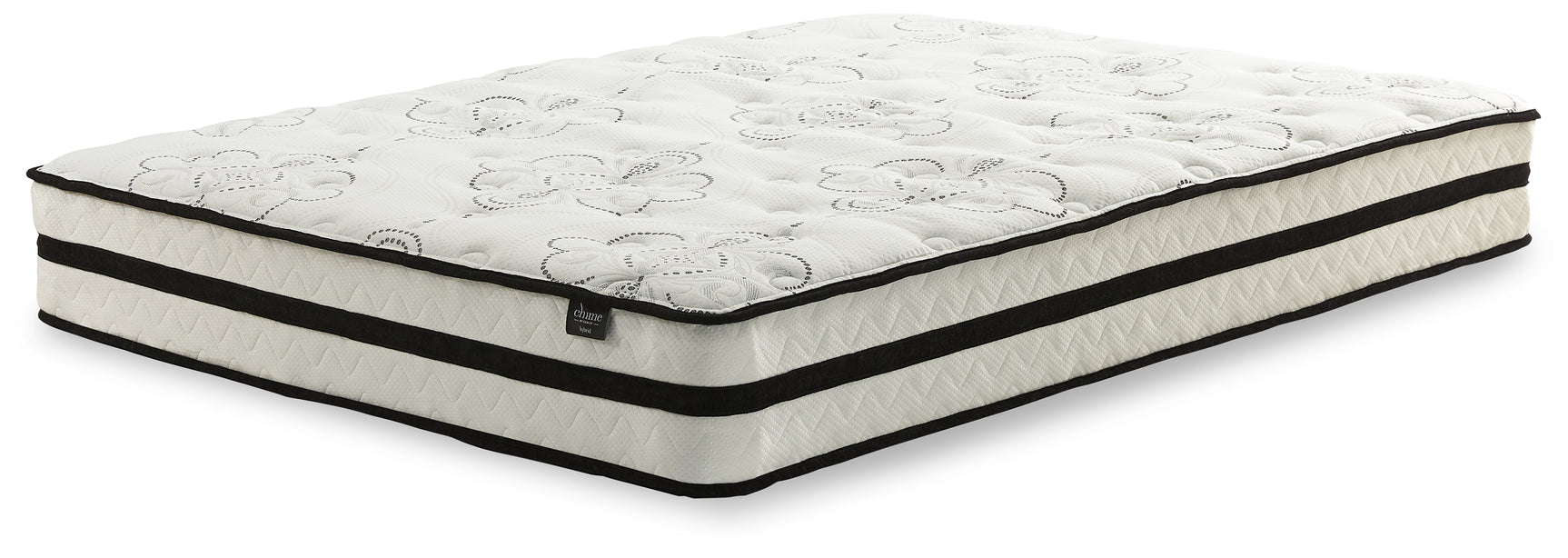 Chime 10 Inch Hybrid White 10 Inch Queen Mattress and Pillow - Ornate Home