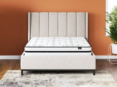 Chime 10 Inch Hybrid White 10 Inch Queen Mattress and Pillow - Ornate Home