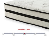 Chime 10 Inch Hybrid White 10 Inch Queen Mattress and Pillow - Ornate Home