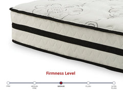 Chime 10 Inch Hybrid White 10 Inch Queen Mattress and Pillow - Ornate Home