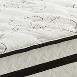 Chime 10 Inch Hybrid White 10 Inch Queen Mattress and Pillow - Ornate Home