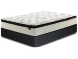 Chime 12 Inch Hybrid White California King Mattress & Foundation Set - Ornate Home
