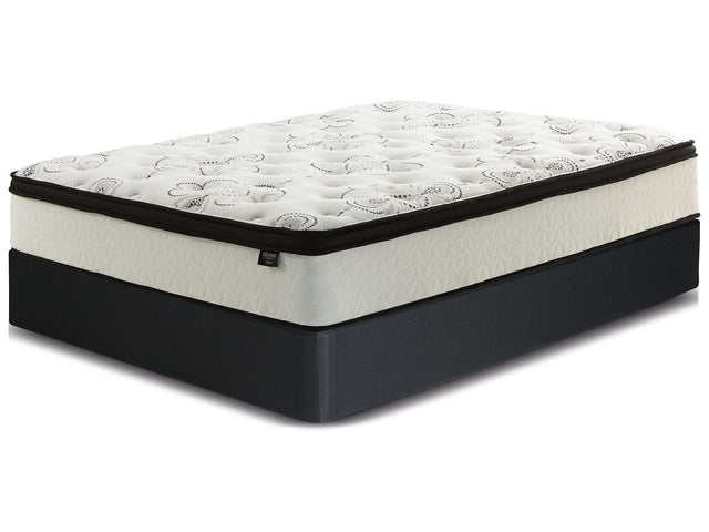Chime 12 Inch Hybrid White California King Mattress & Foundation Set - Ornate Home