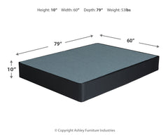 Chime 12 Inch Hybrid White California King Mattress & Foundation Set - Ornate Home