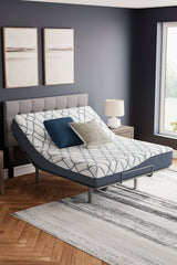 Chime Elite 2.0 White/Blue Memory Foam 10 Inch Mattress / Firm (Online Special Price) - Ornate Home