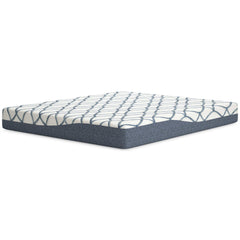 Chime Elite 2.0 White/Blue Memory Foam 10 Inch Mattress / Firm - Ornate Home