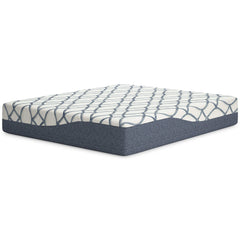 Chime Elite 2.0 White/Blue Memory Foam 14 Inch Mattress / Ultra Plush - Ornate Home