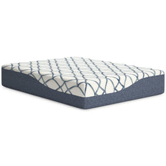 Chime Elite 2.0 White/Blue Memory Foam 14 Inch Mattress / Ultra Plush - Ornate Home